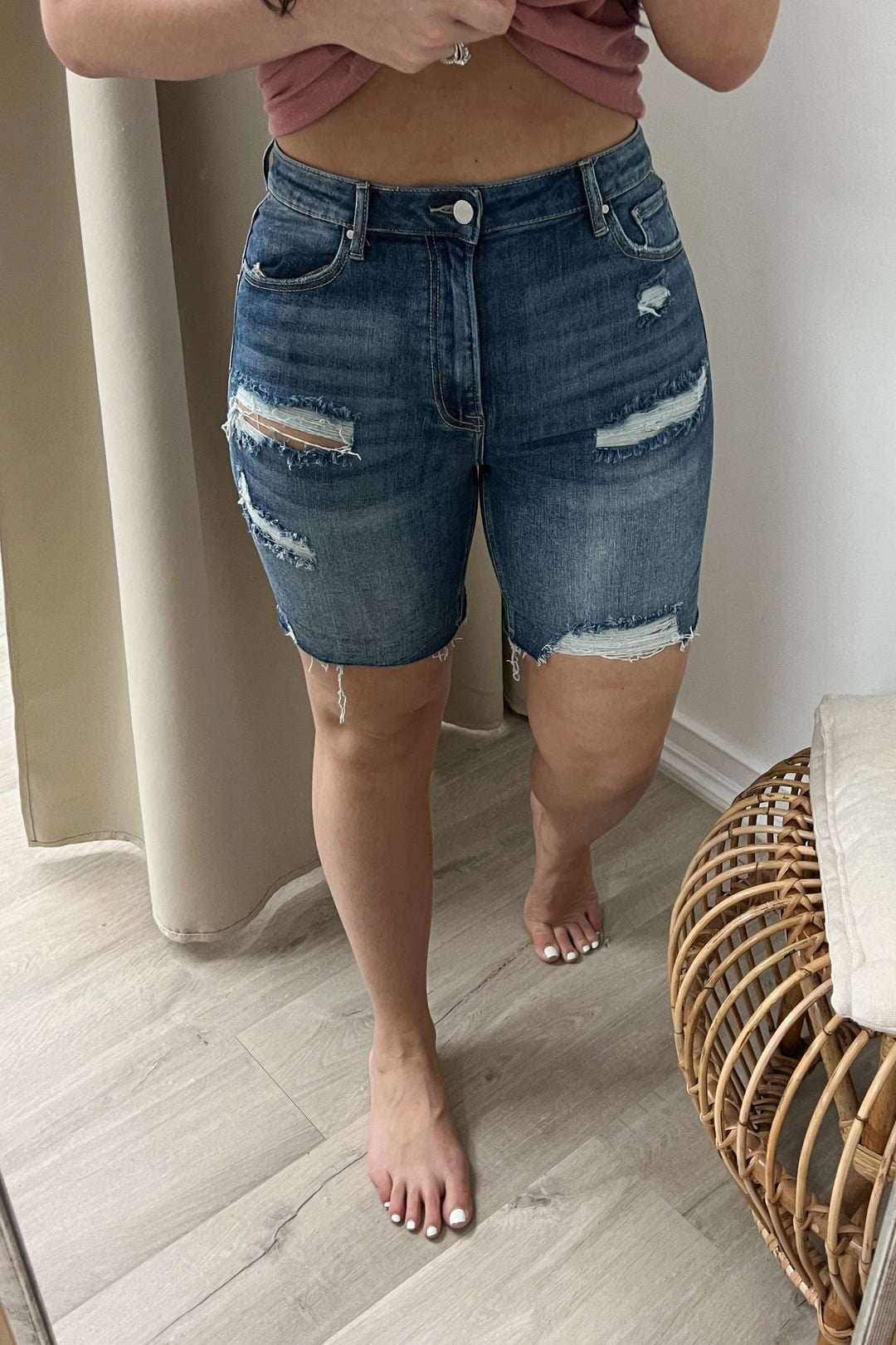 Lorelei Denim Shorts - Happily Ever Aften