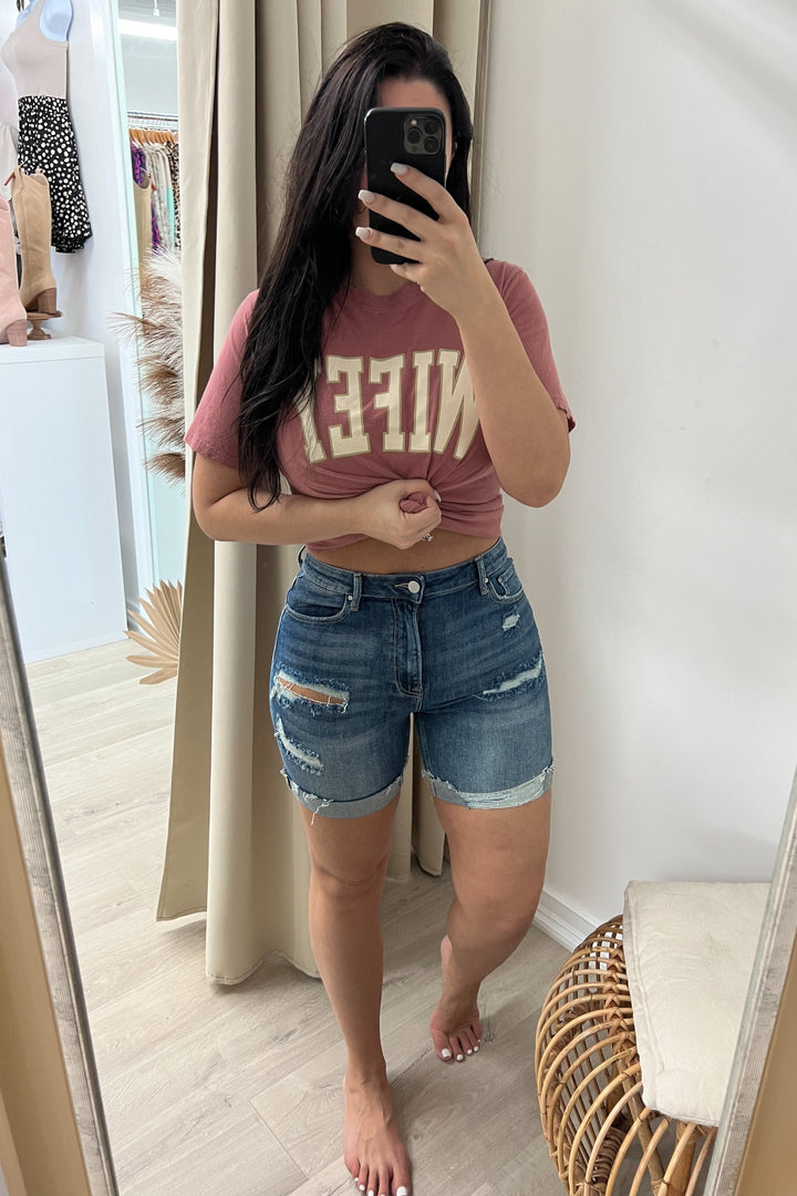 Lorelei Denim Shorts - Happily Ever Aften