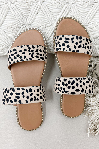 Mila Slide Sandals (Cheetah) - Happily Ever Aften