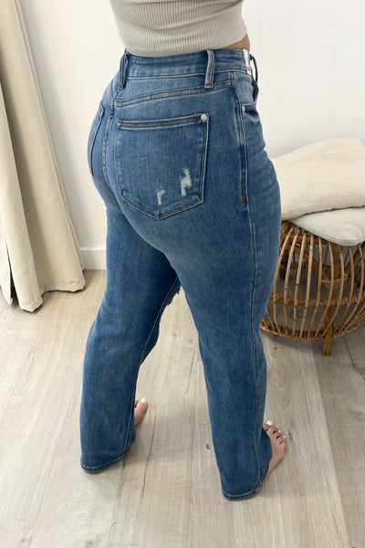 Monica Straight Leg Jeans - Happily Ever Aften