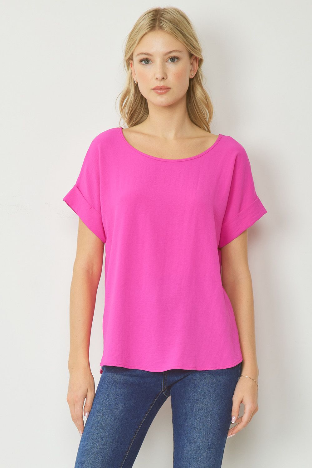 "My Everyday" Top (Hot Pink) - Happily Ever Aften