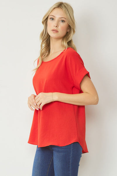 "My Everyday" Top (Tomato) - Happily Ever Aften