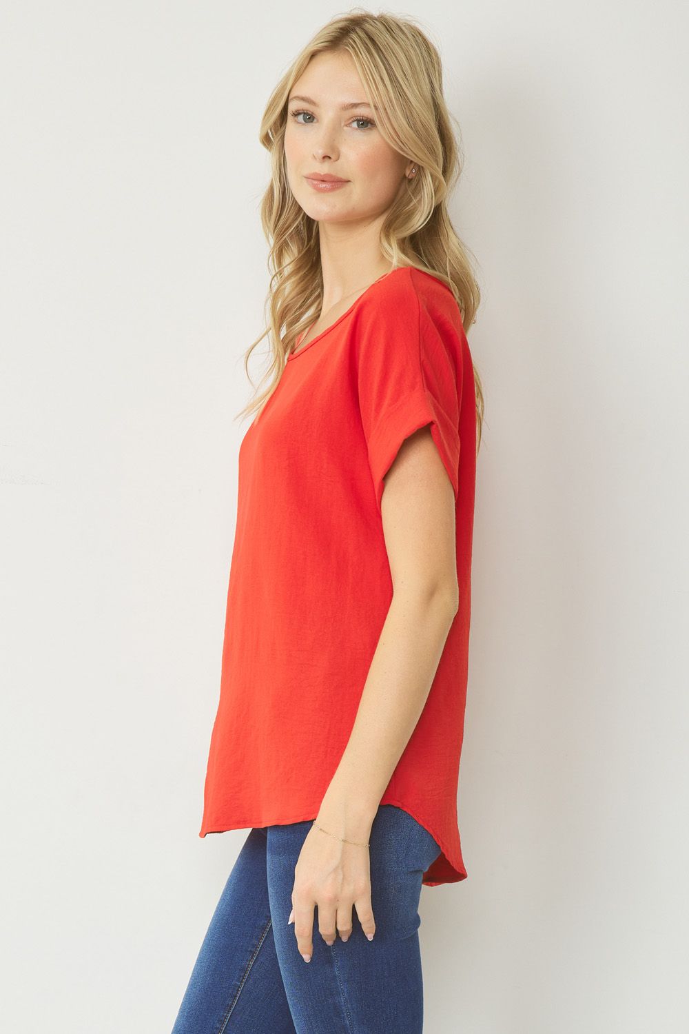 "My Everyday" Top (Tomato) - Happily Ever Aften