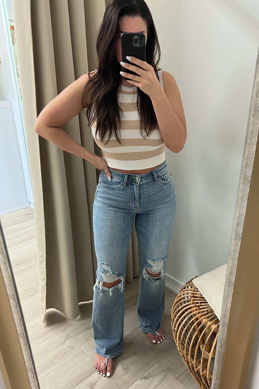 Oakley Straight Leg Jeans - Happily Ever Aften