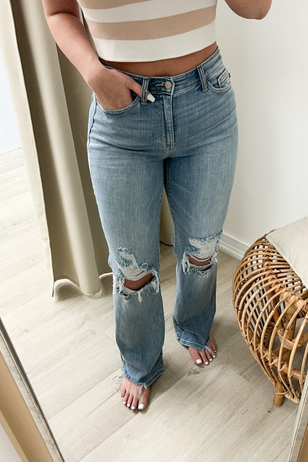 Oakley Straight Leg Jeans - Happily Ever Aften