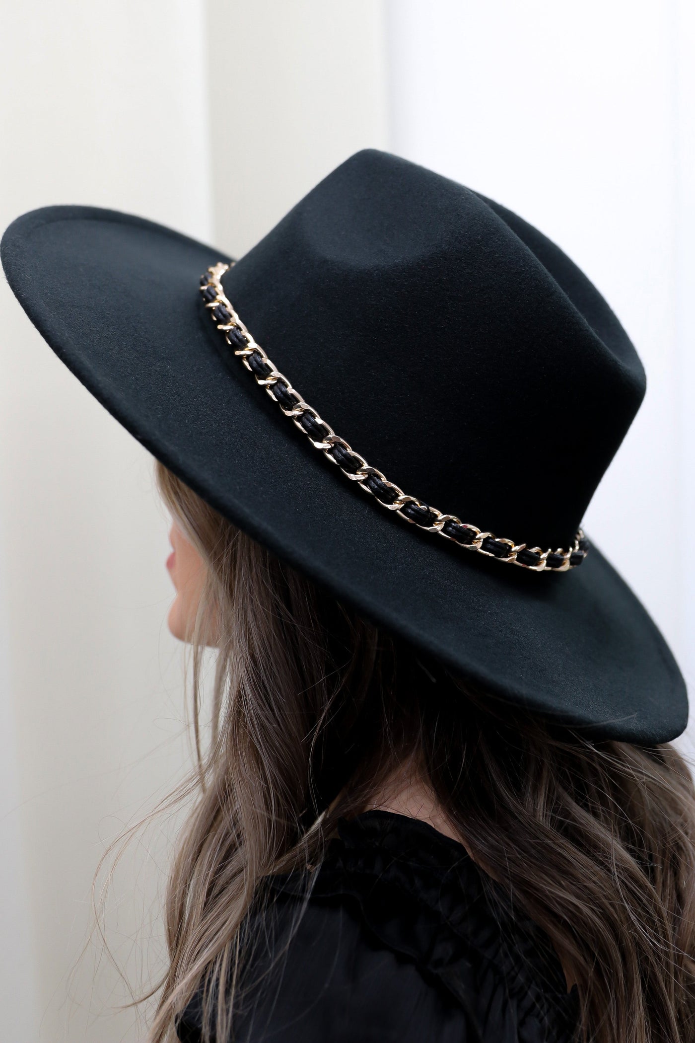 Ophira Fedora Hat (Black) - Happily Ever Aften