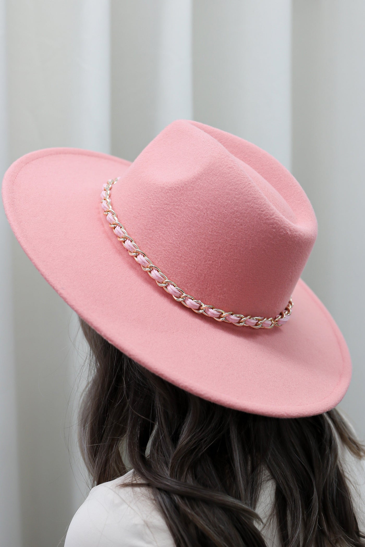 Ophira Fedora Hat (Peach) - Happily Ever Aften