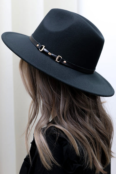 Paddington Fedora Hat (Black) - Happily Ever Aften