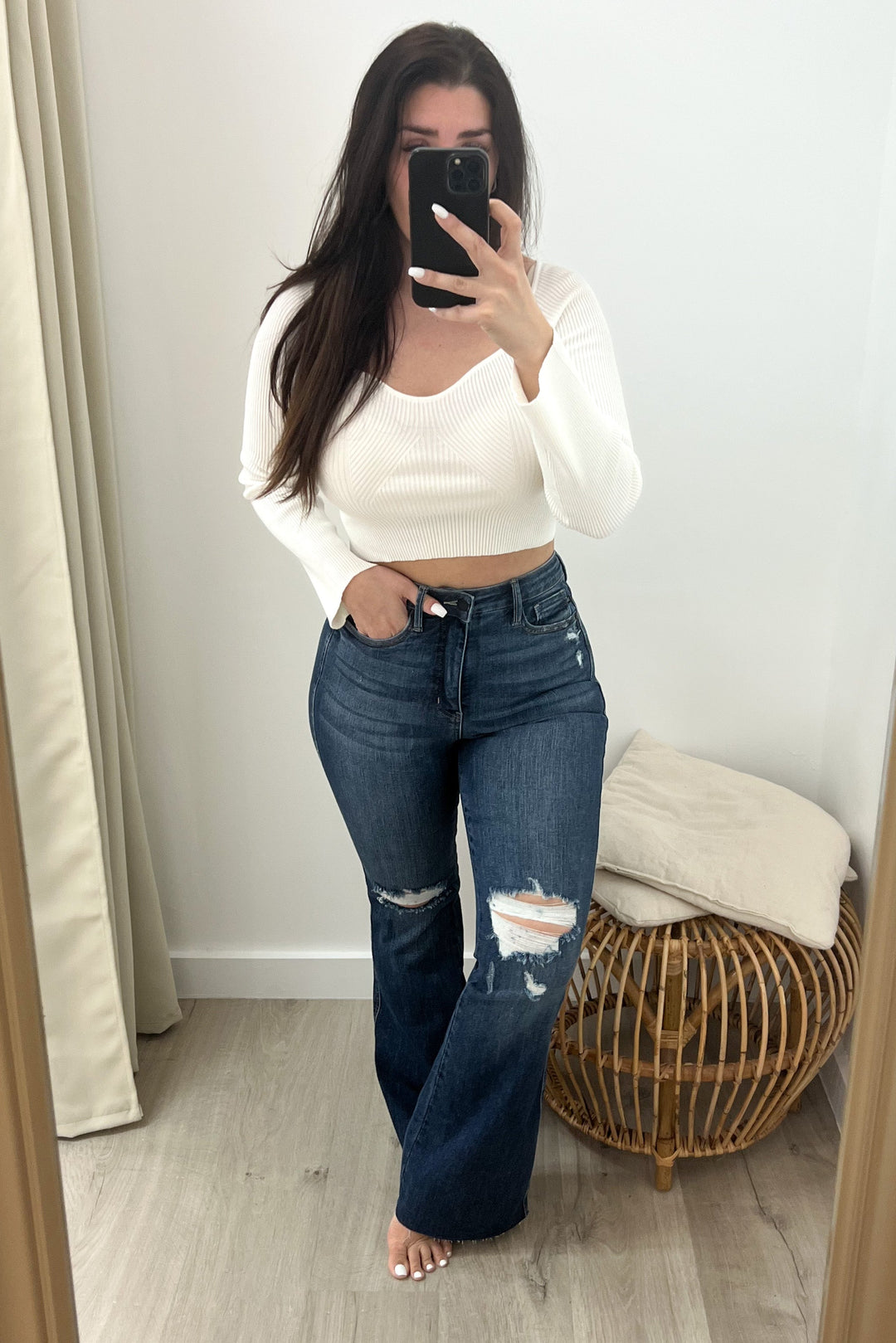 Roe Flare Jeans - Happily Ever Aften
