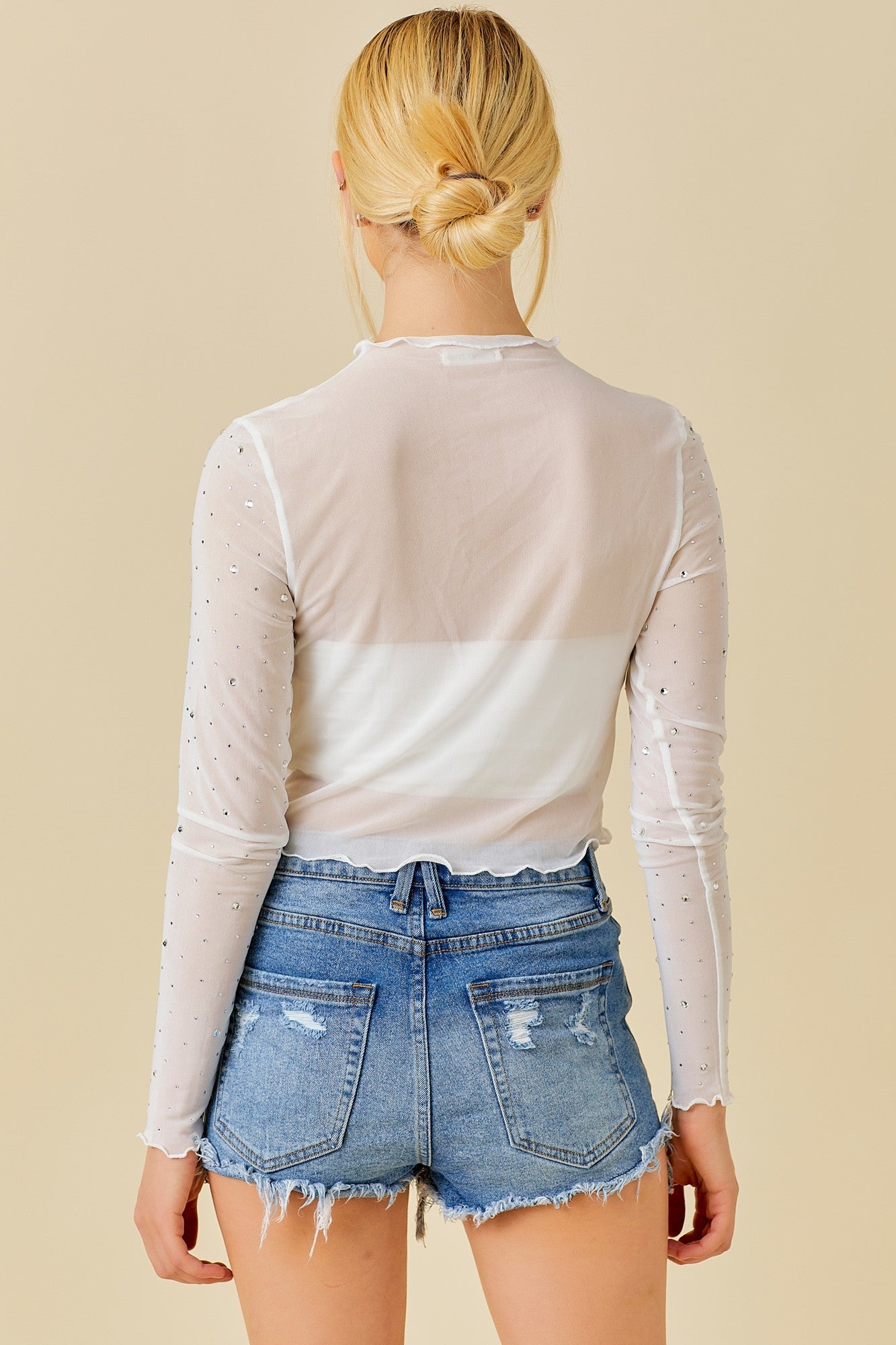 "Shine Down" Top (White) - Happily Ever Aften