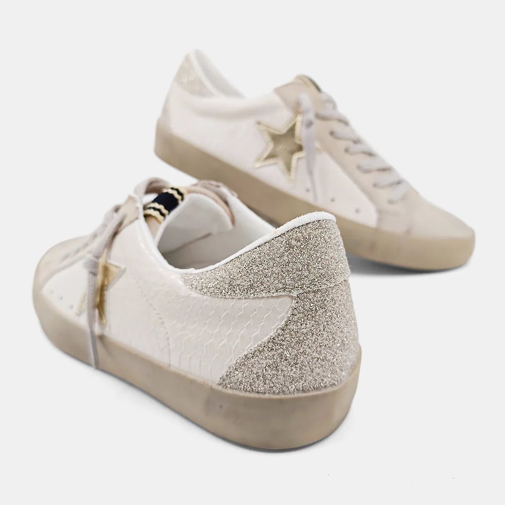 Shu Shop Paula Sneakers (Bone Snake) - Happily Ever Aften