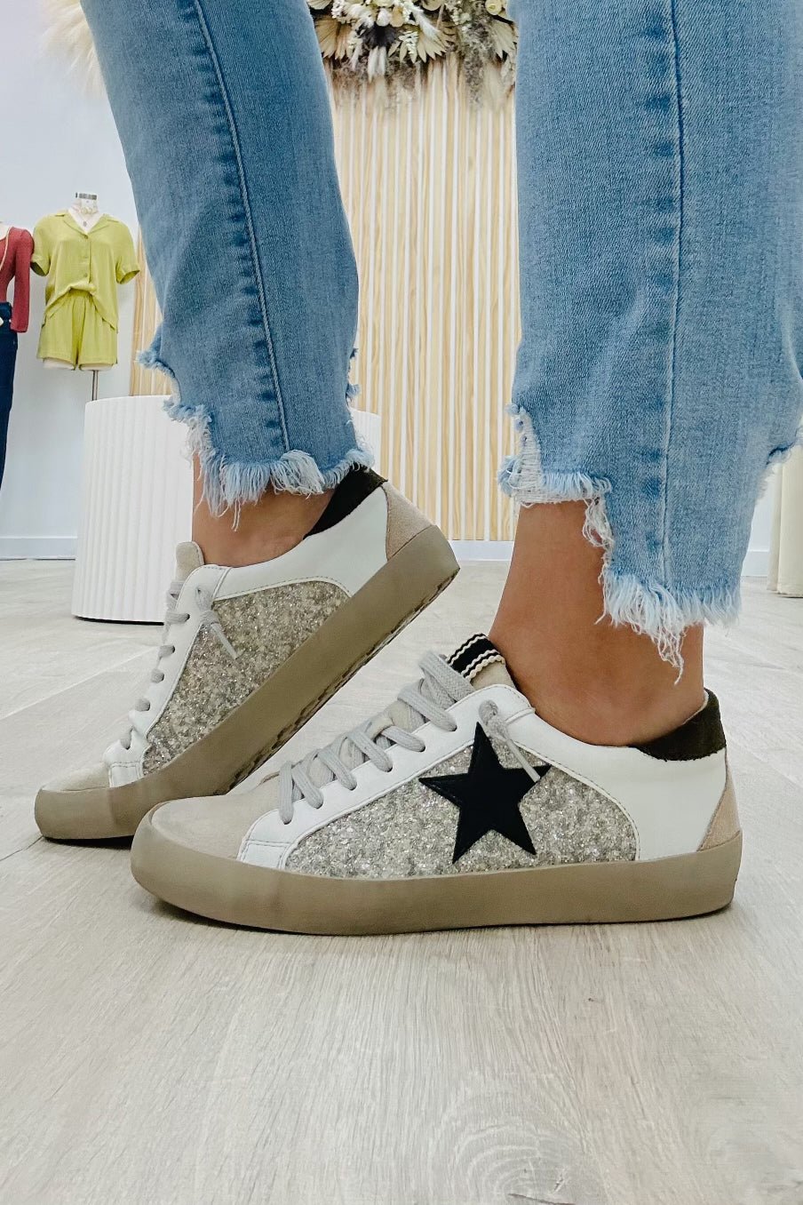 Shu Shop Paula Sneakers (Pearl Glitter) - Happily Ever Aften