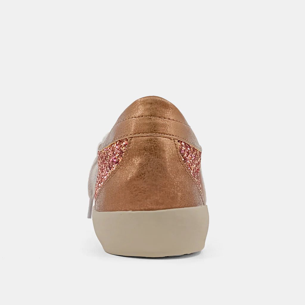 Shu Shop Paula Sneakers (Rose Gold Glitter) - Happily Ever Aften