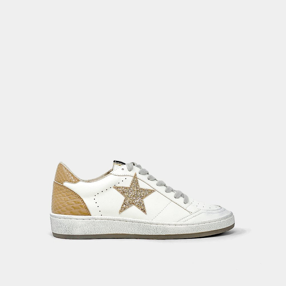 Shu Shop Paz Sneakers (Taupe Snake) - Happily Ever Aften