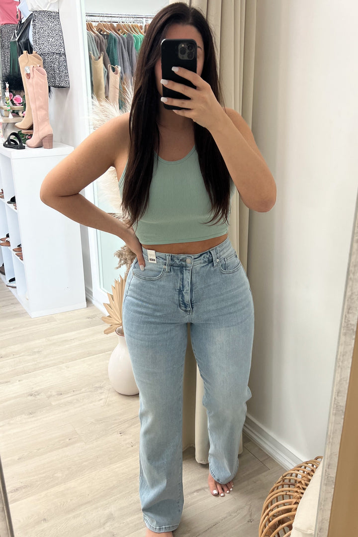 Simone Straight Leg Jeans - Happily Ever Aften