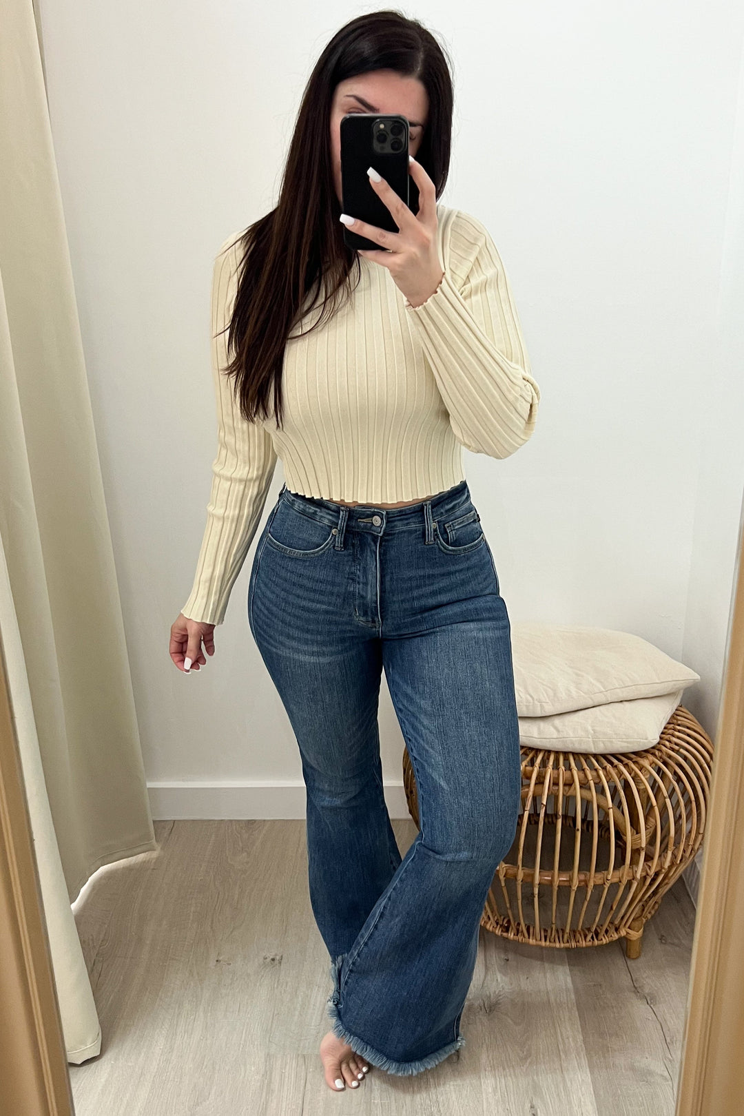 Sirai Flare Jeans - Happily Ever Aften