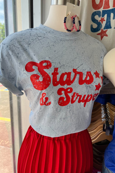 "Stars & Stripes" Graphic Tee - Happily Ever Aften