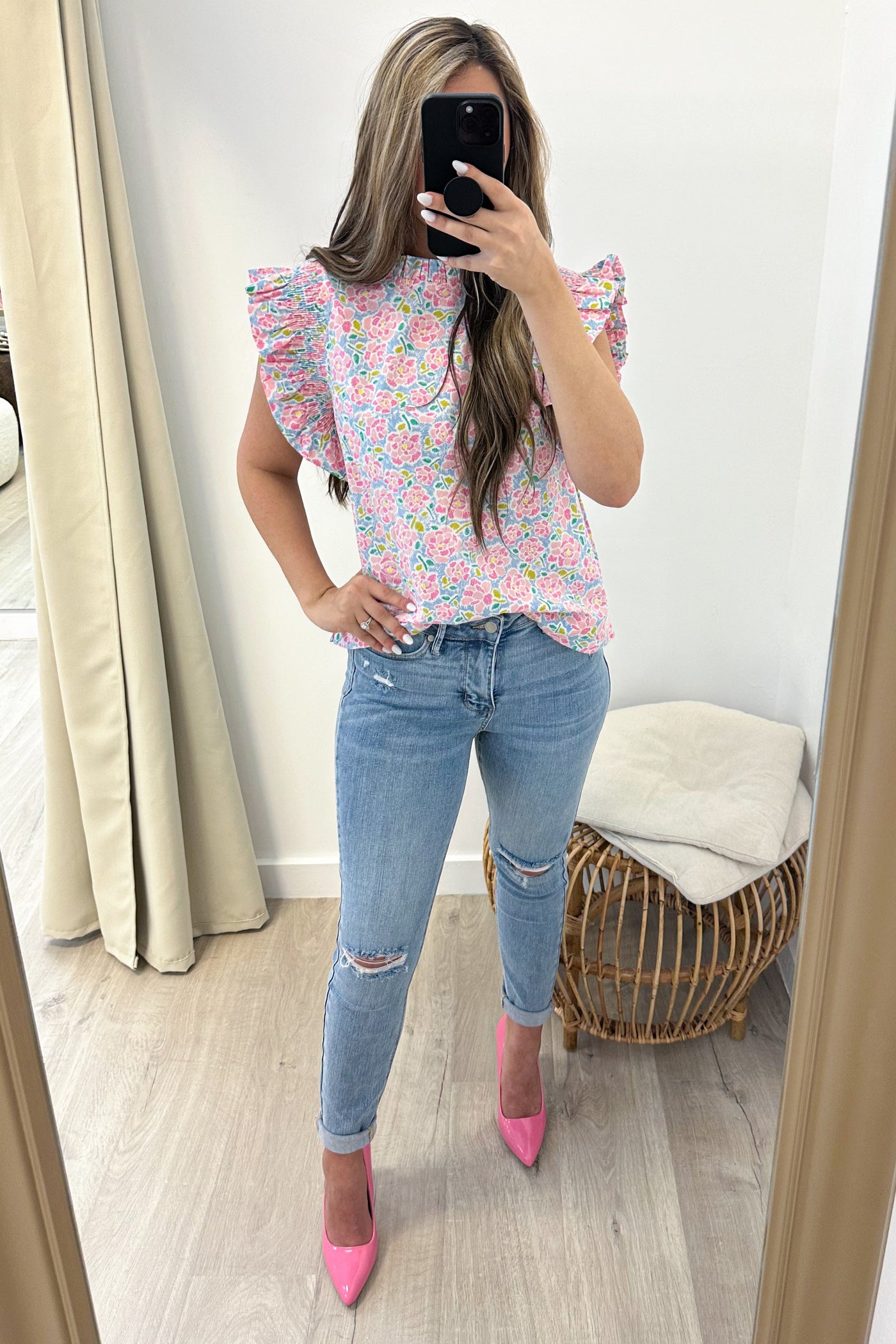 "The Season of Blooms" Blouse - Happily Ever Aften