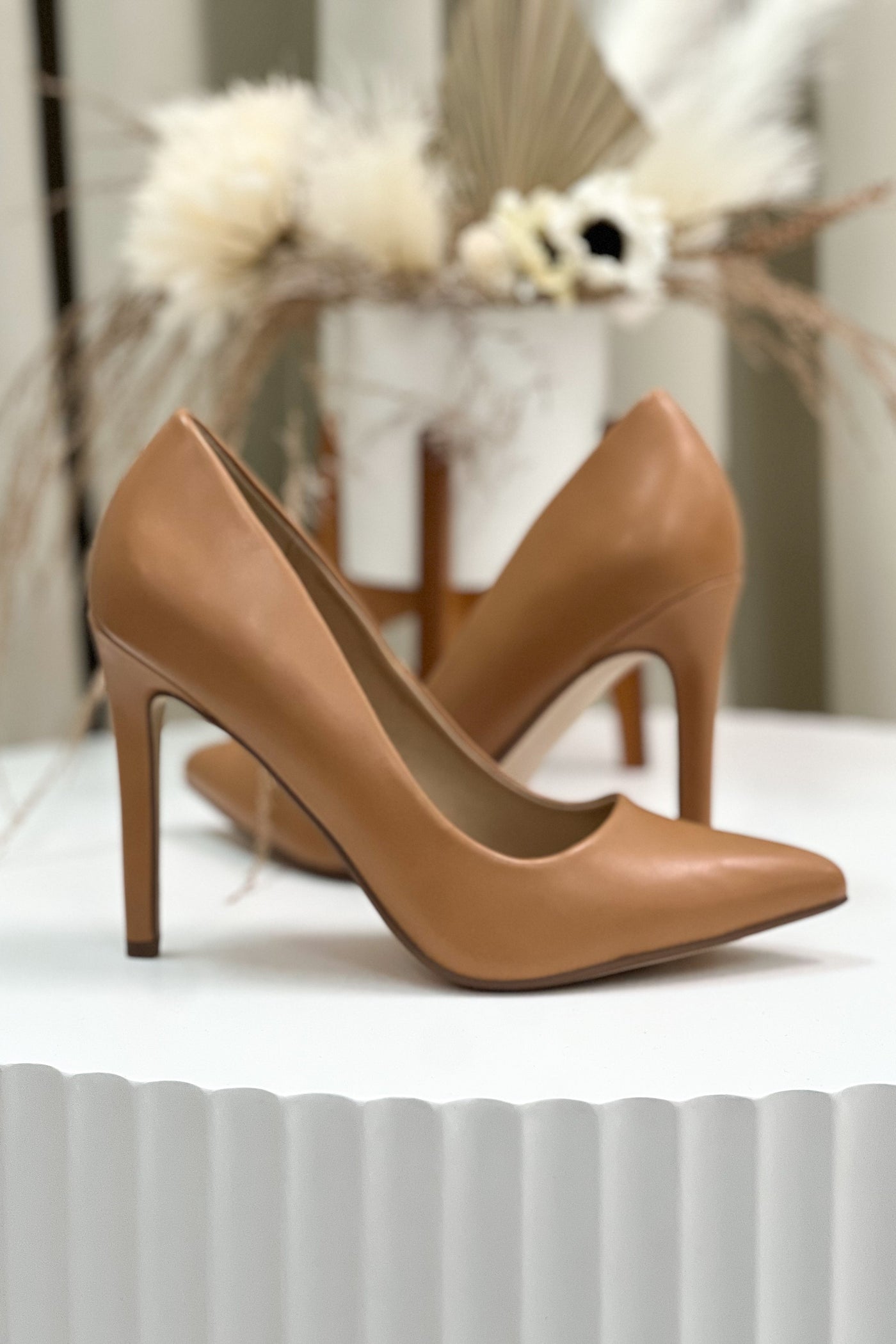 Tiffany Pumps (Camel) - Happily Ever Aften