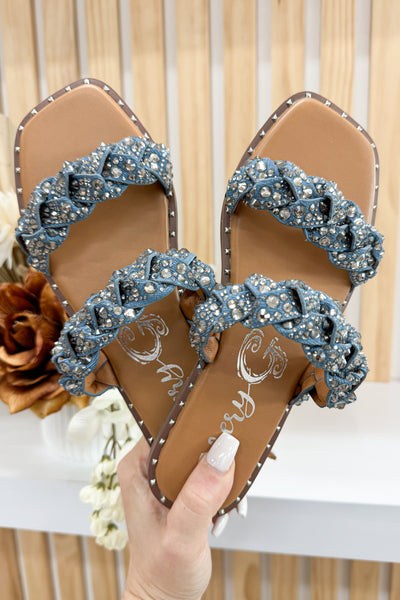 Very G Twisty 2 Sandals (Blue) - Happily Ever Aften