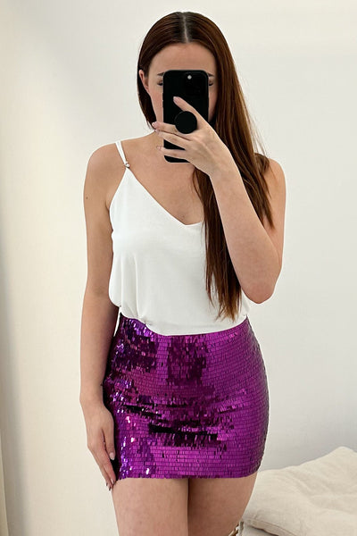 "We Need It" Skirt (Purple) - Happily Ever Aften