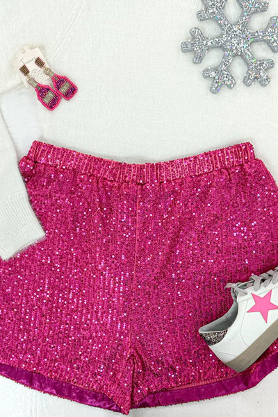 "You're A Star" Shorts (Fuchsia) - Happily Ever Aften